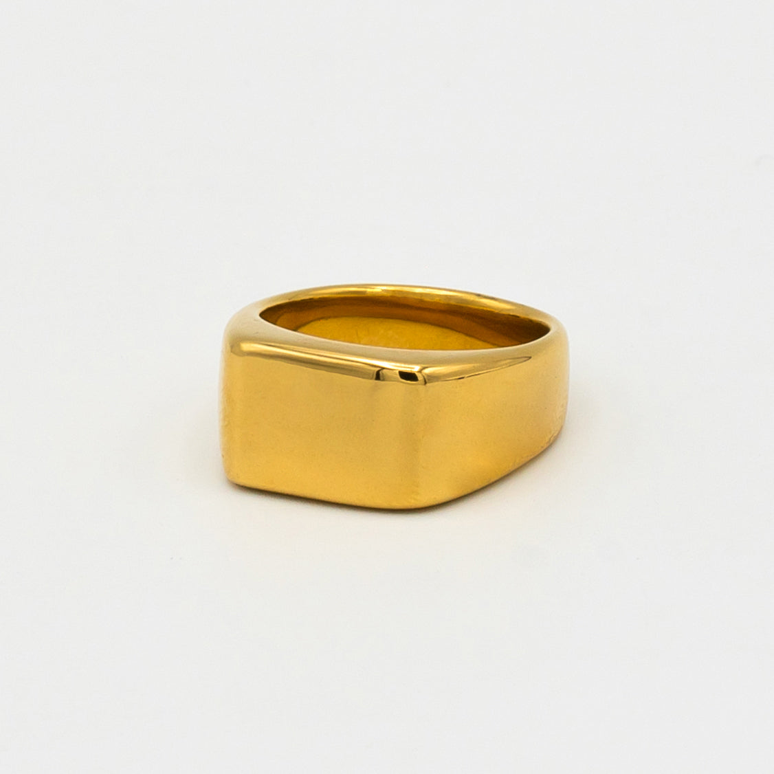Plain Square Signet Ring (Gold) - Biraaj