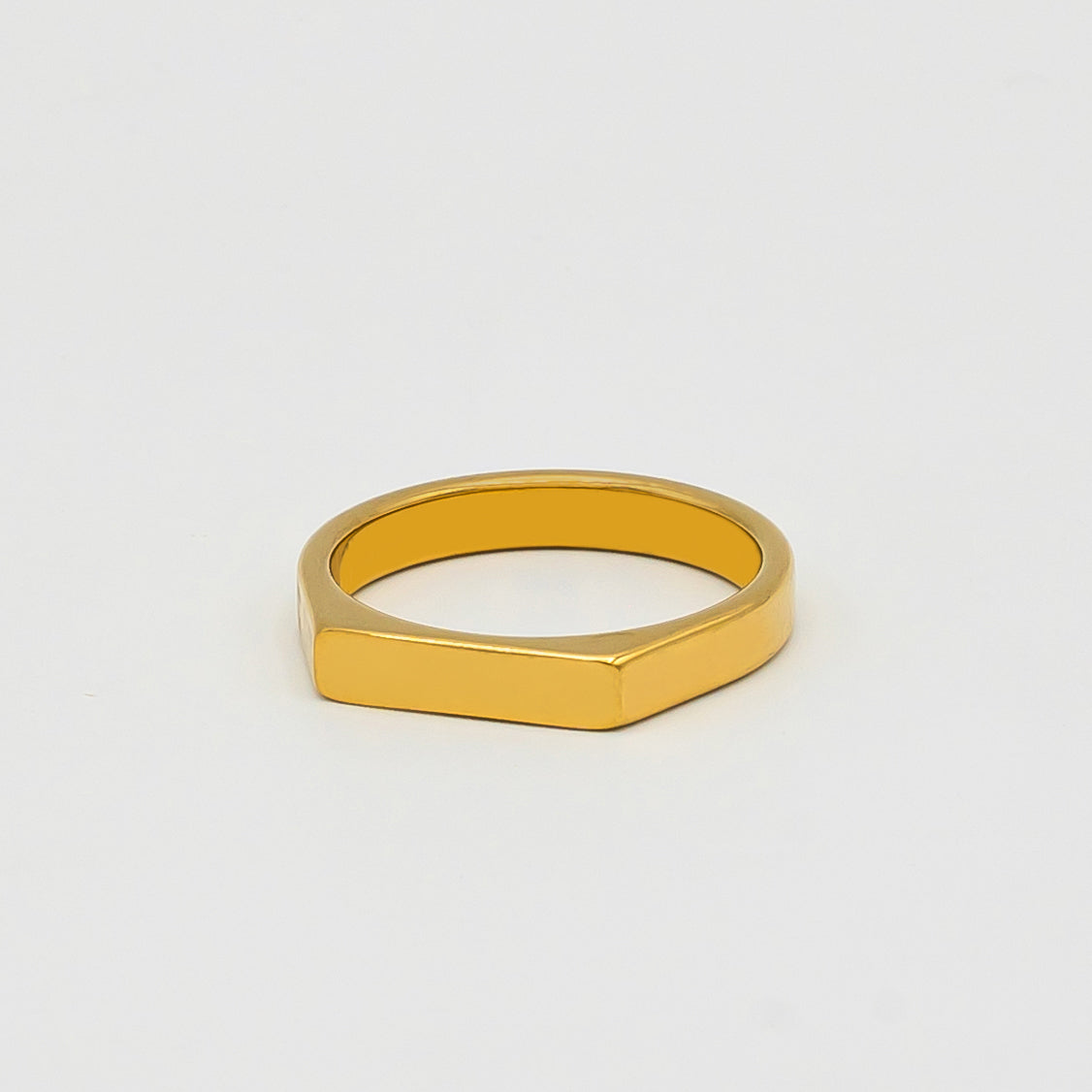 Signet Ring 3mm (Gold) - Biraaj