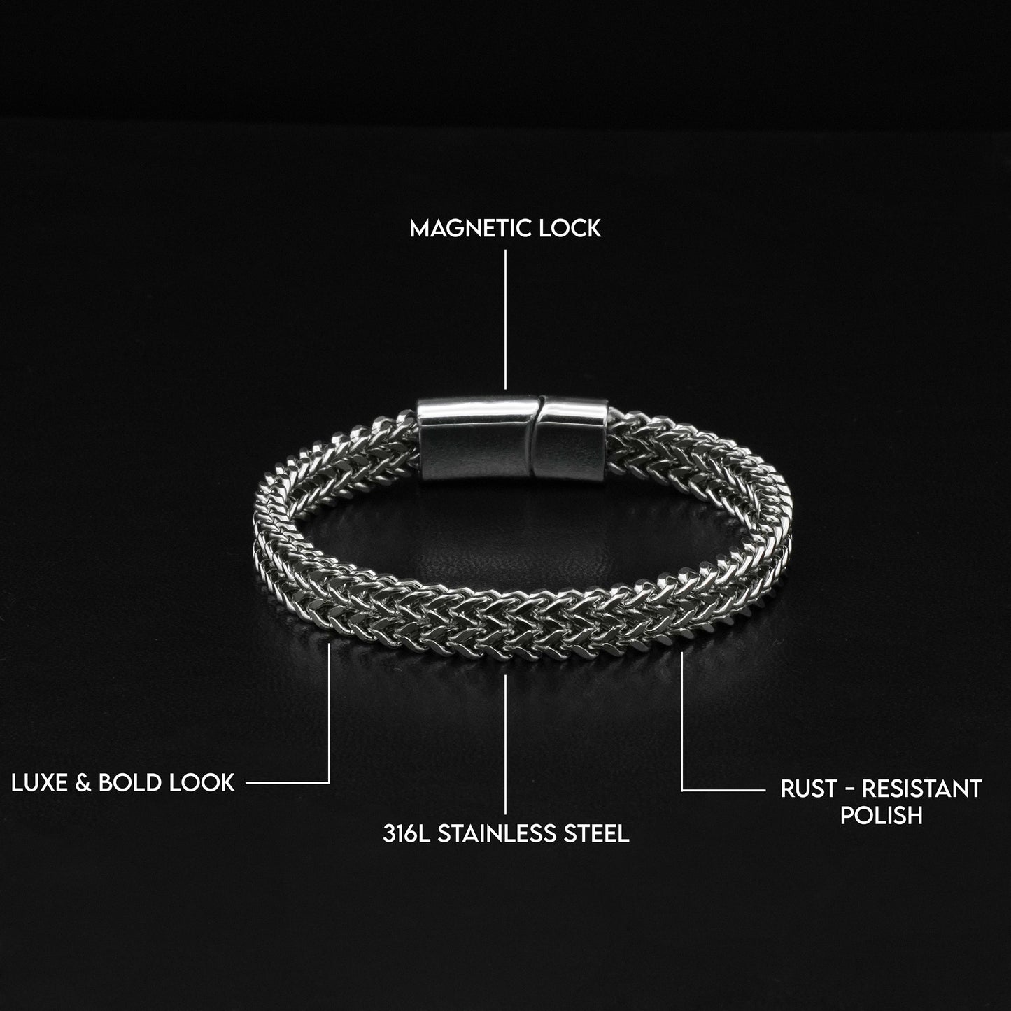 Magnetic Clasp Chain Bracelet