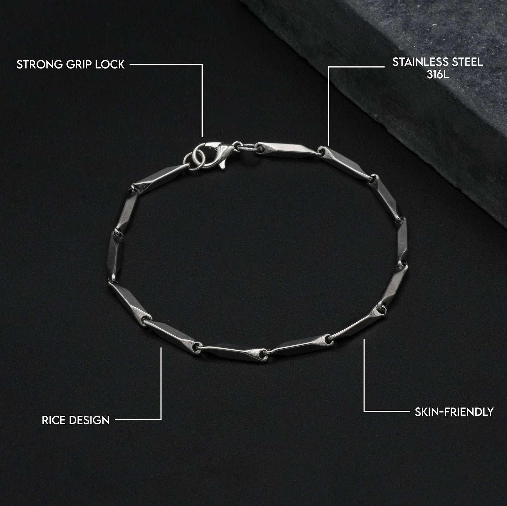 Tricon Bracelet (Silver) - Biraaj