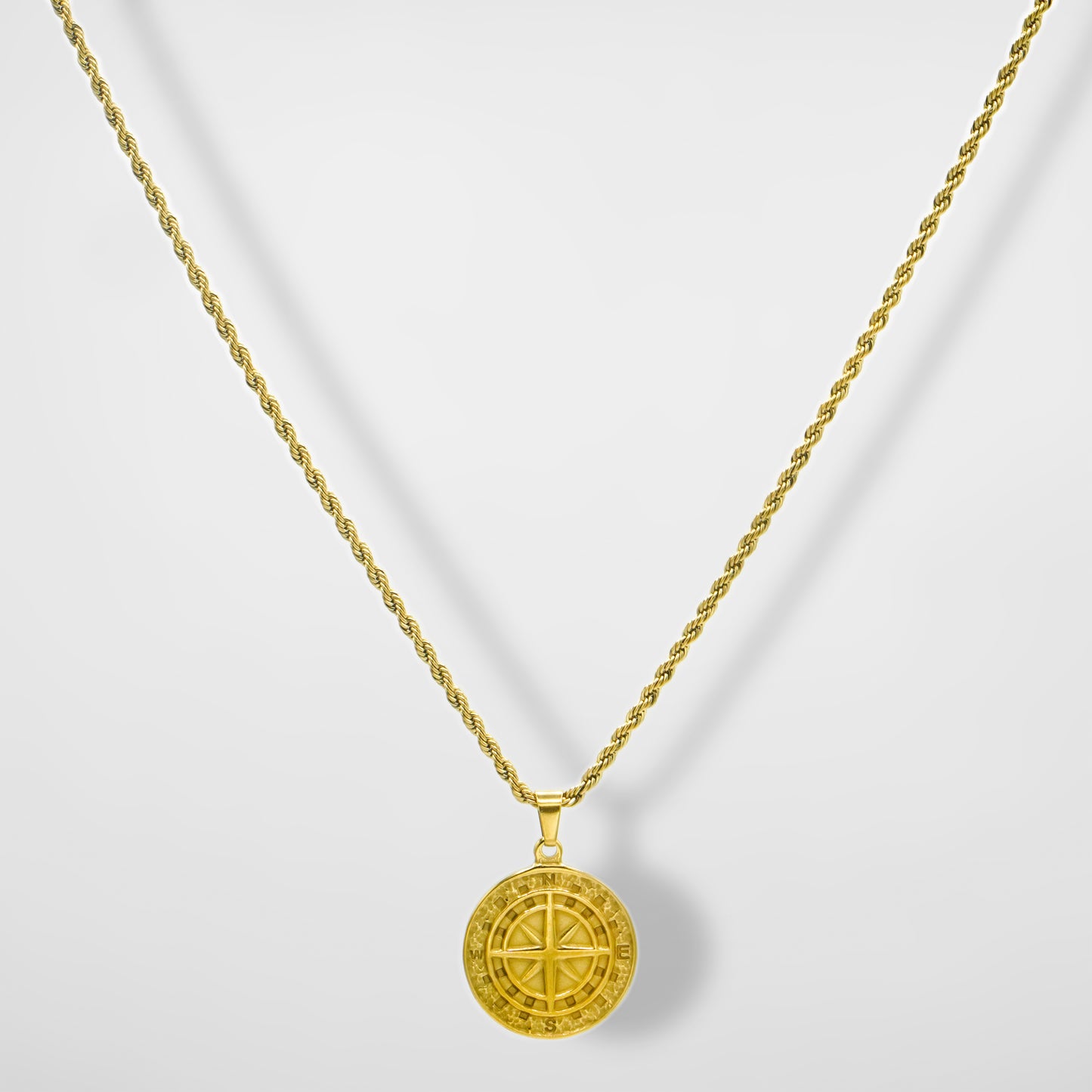 Compass Pendant (Gold) - Biraaj