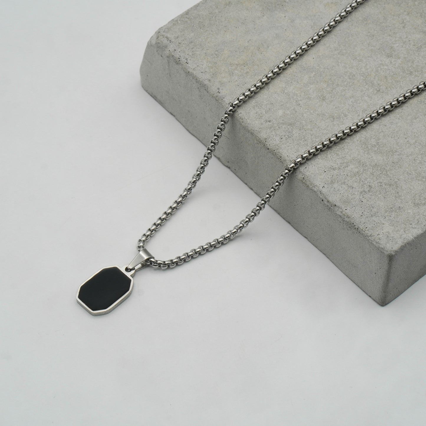Square Onyx Pendant - Biraaj