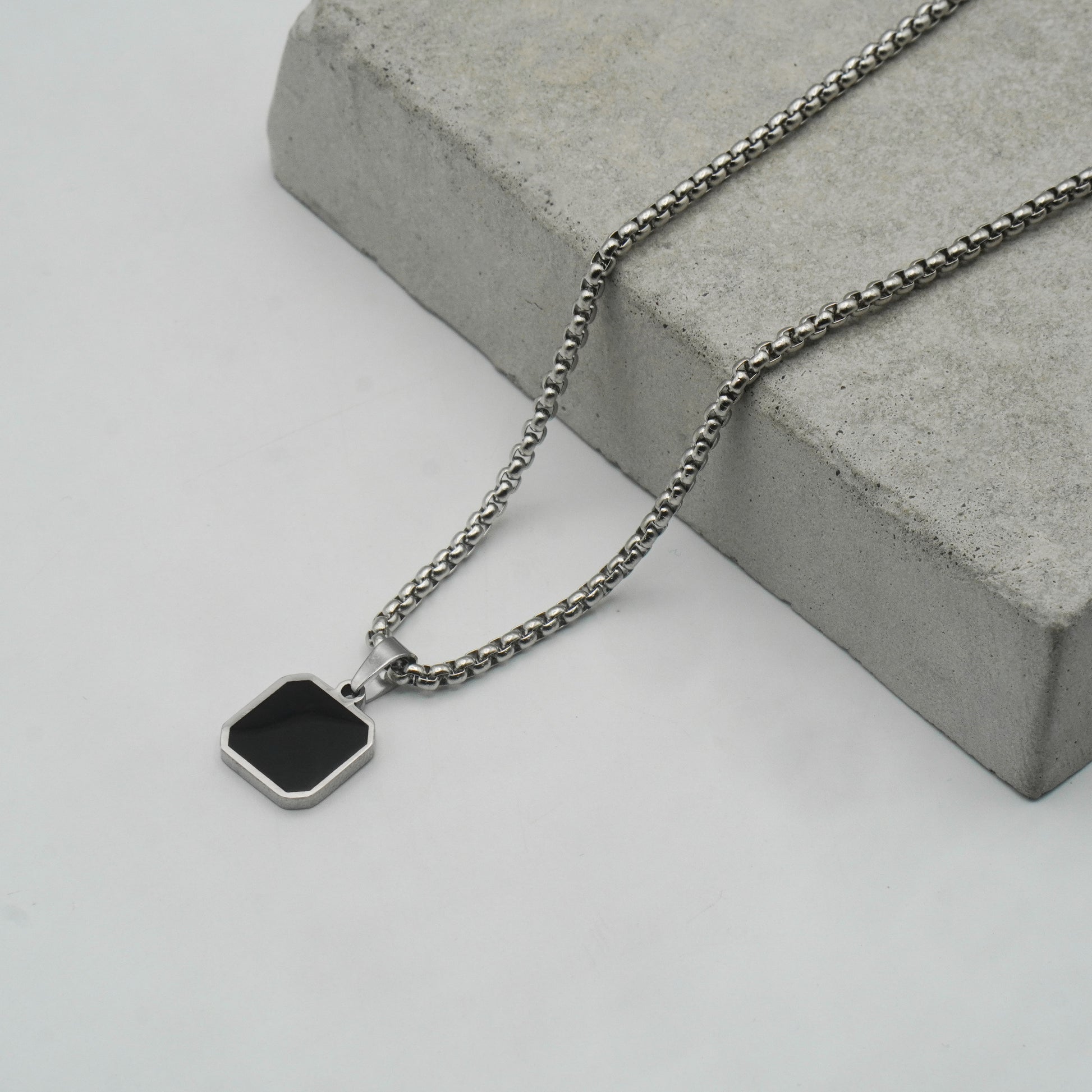 Square Onyx Pendant - Biraaj