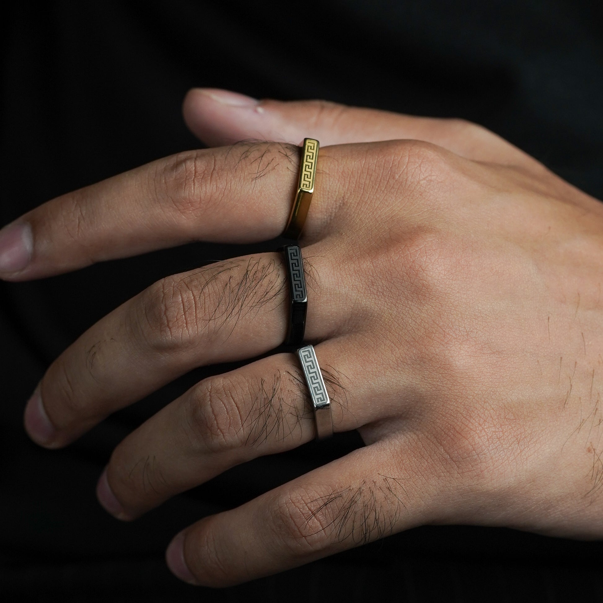 Versace Ring (Silver) - Biraaj