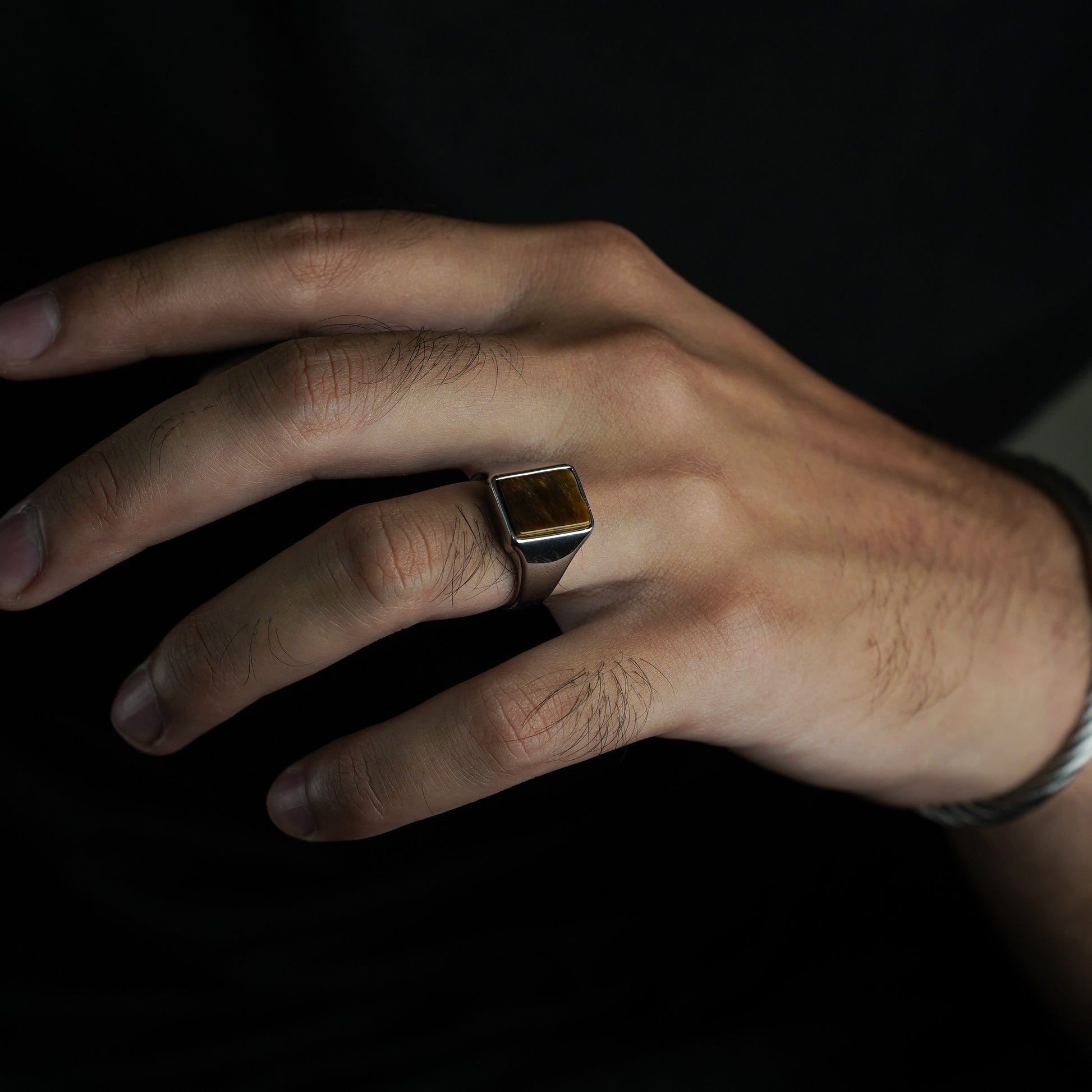 Tiger Eye Signet Ring - Biraaj