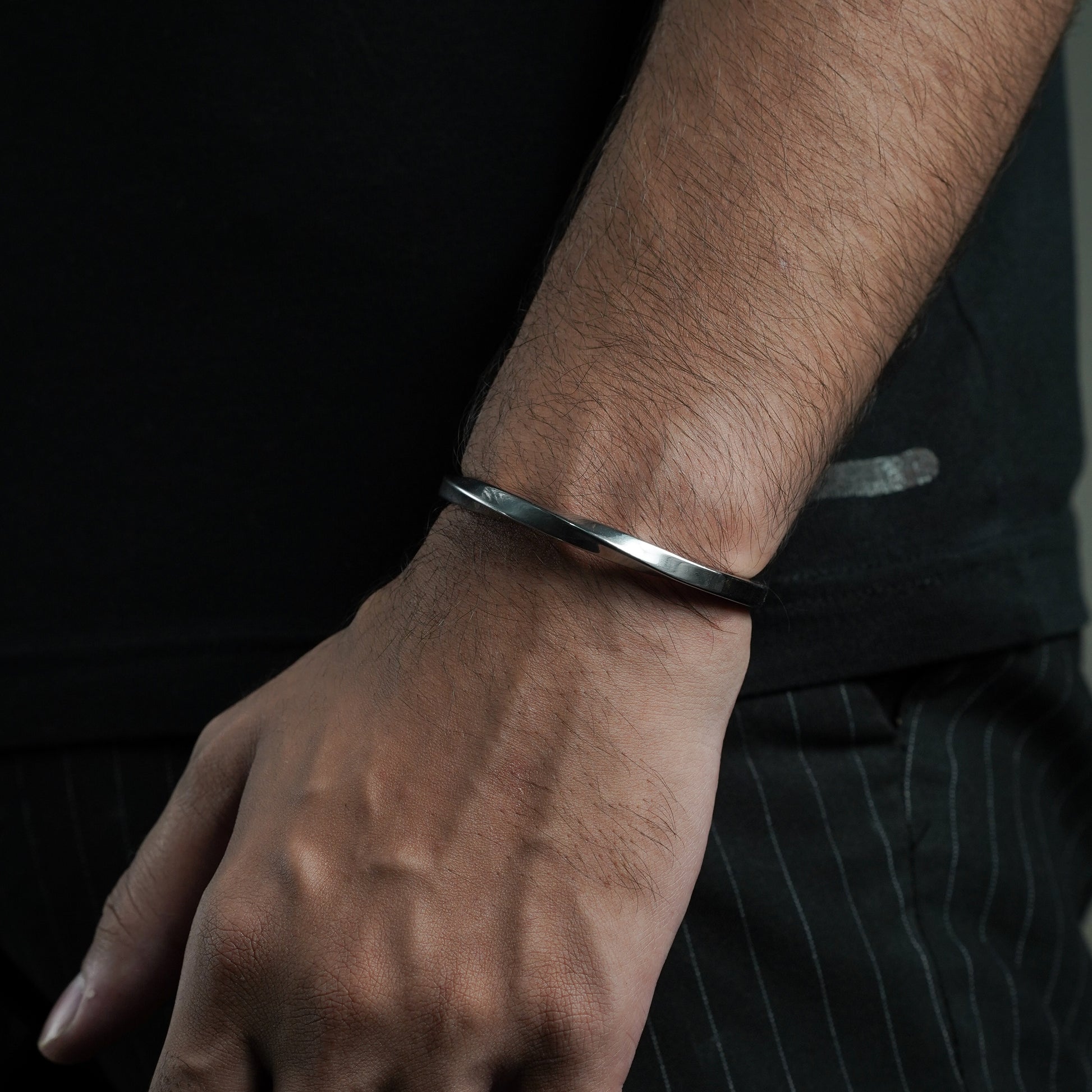 Twisted Open Cuff Bracelet - Biraaj