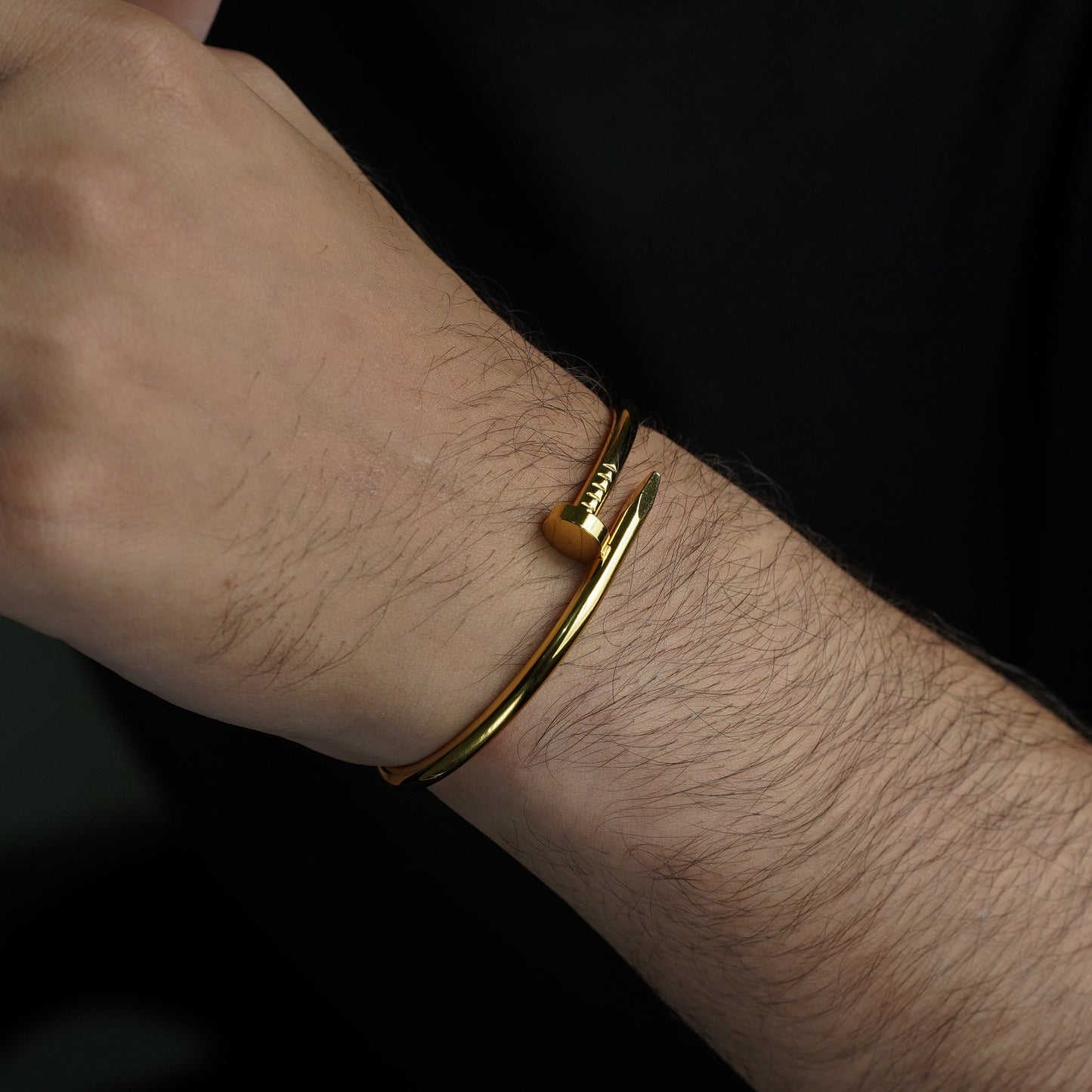 Nail Armlet Bracelet (Gold) - Biraaj