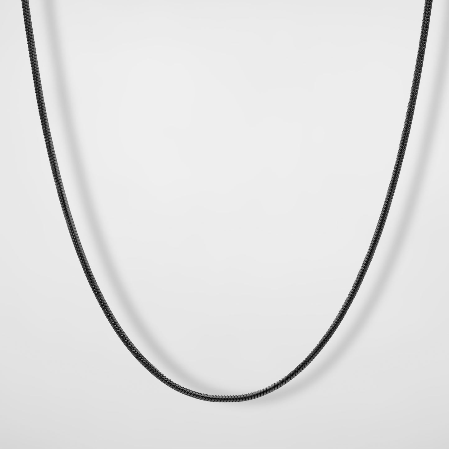 Round Snake Chain (Black) - Biraaj