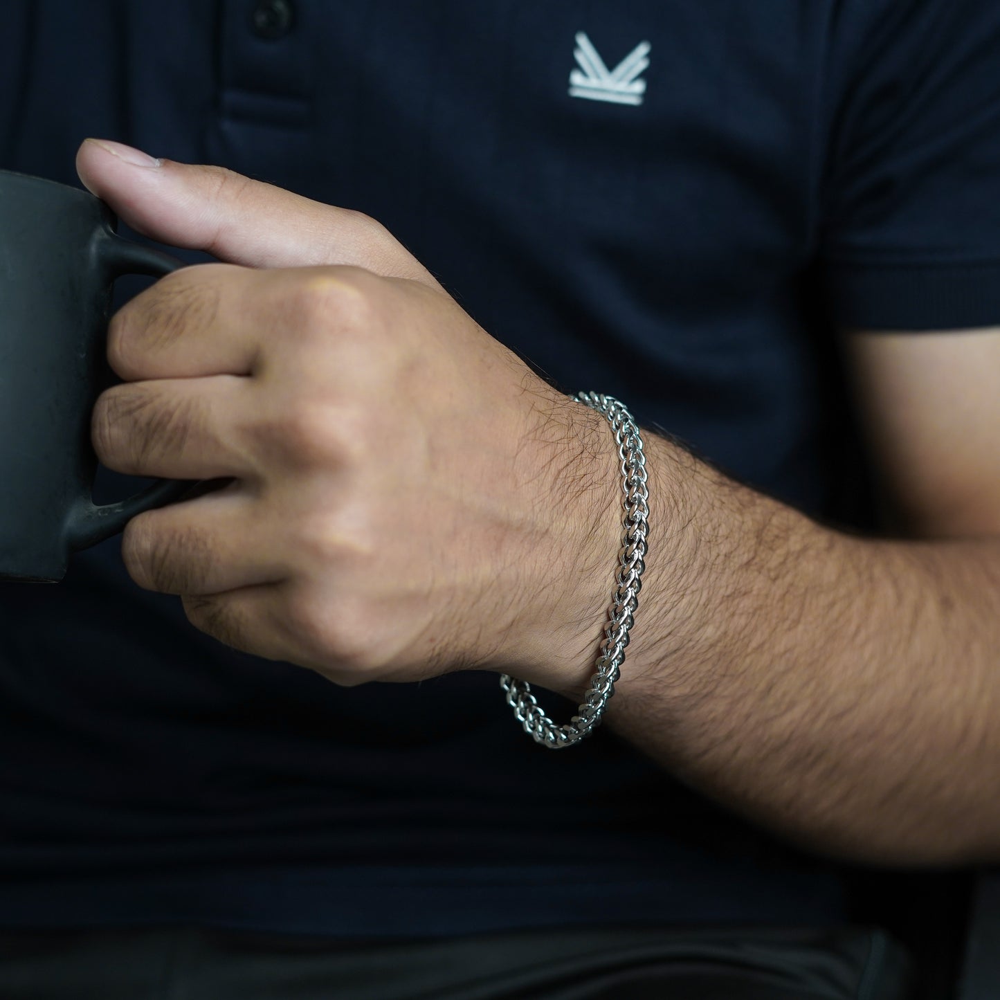 Foxtail 5mm Bracelet (Silver) - Biraaj