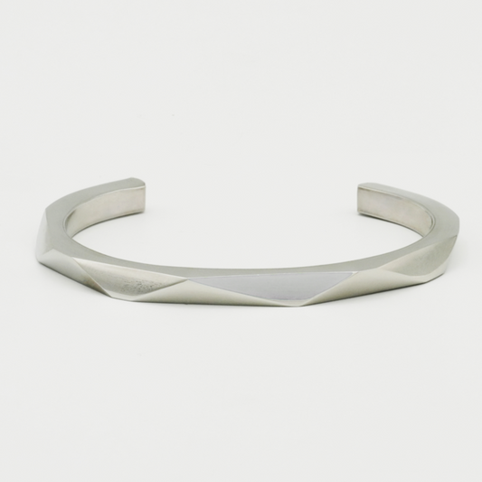 Crystal Edge Open Cuff Bangle - Biraaj