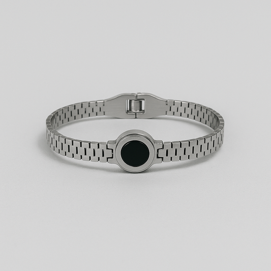 Black Onyx Bracelet (Silver)