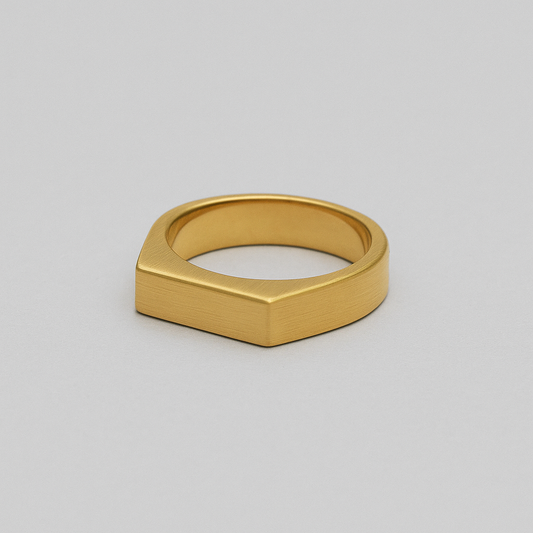 Signet Ring 4mm (Gold)