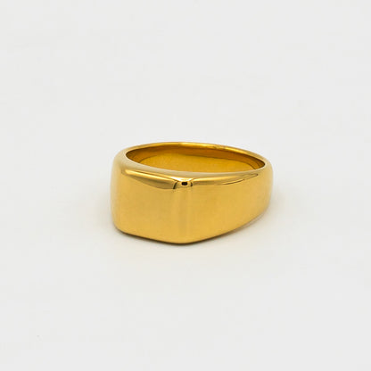 Plain Square Signet Ring (Gold) - Biraaj