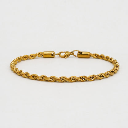 Rope Bracelet (Gold) - Biraaj
