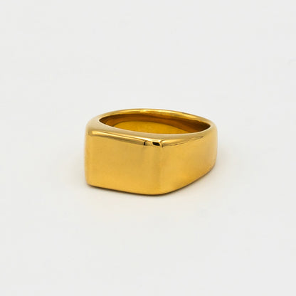 Plain Square Signet Ring (Gold)