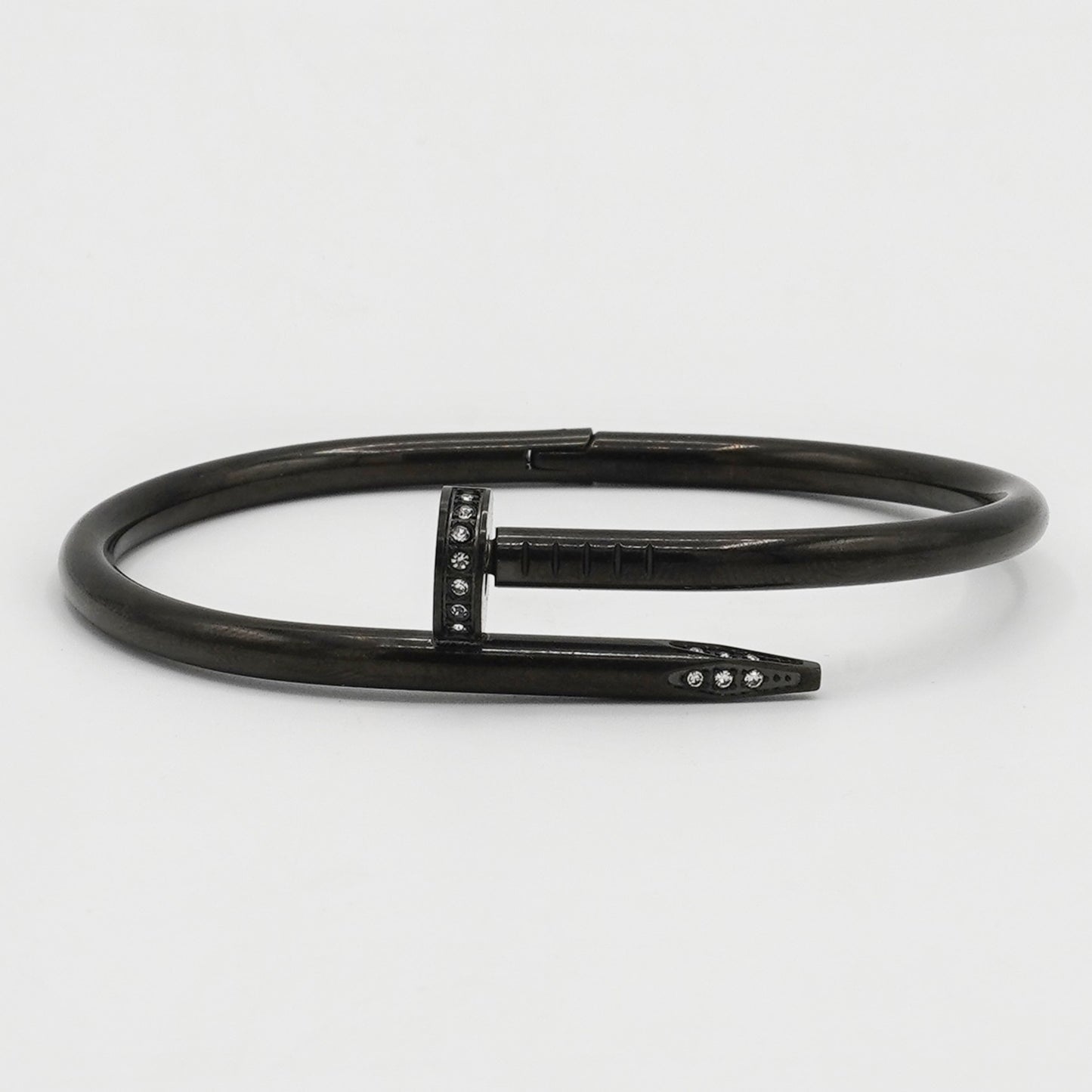 Nail Armlet Bangle (Black) - Biraaj