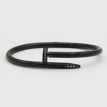 Nail Armlet Bangle (Black) - Biraaj