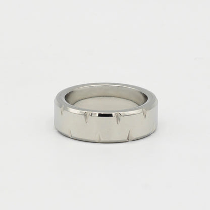 Subtle Grooved Ring (Silver) - Biraaj
