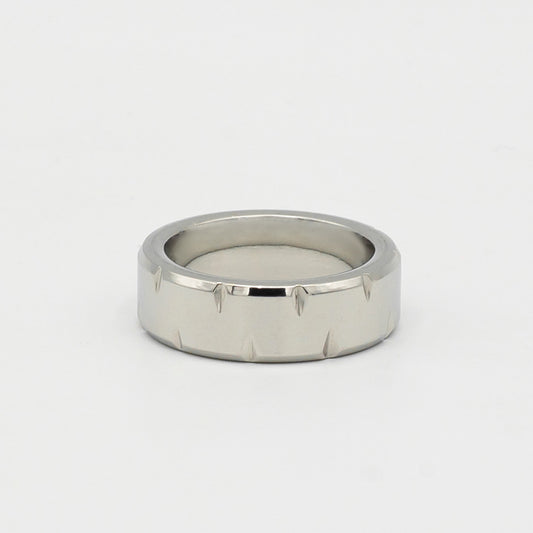 Subtle Grooved Ring (Silver) - Biraaj