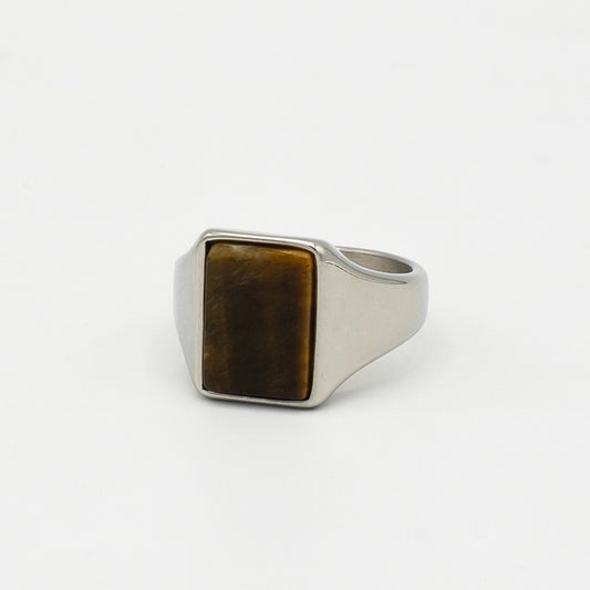Tiger Eye Signet Ring