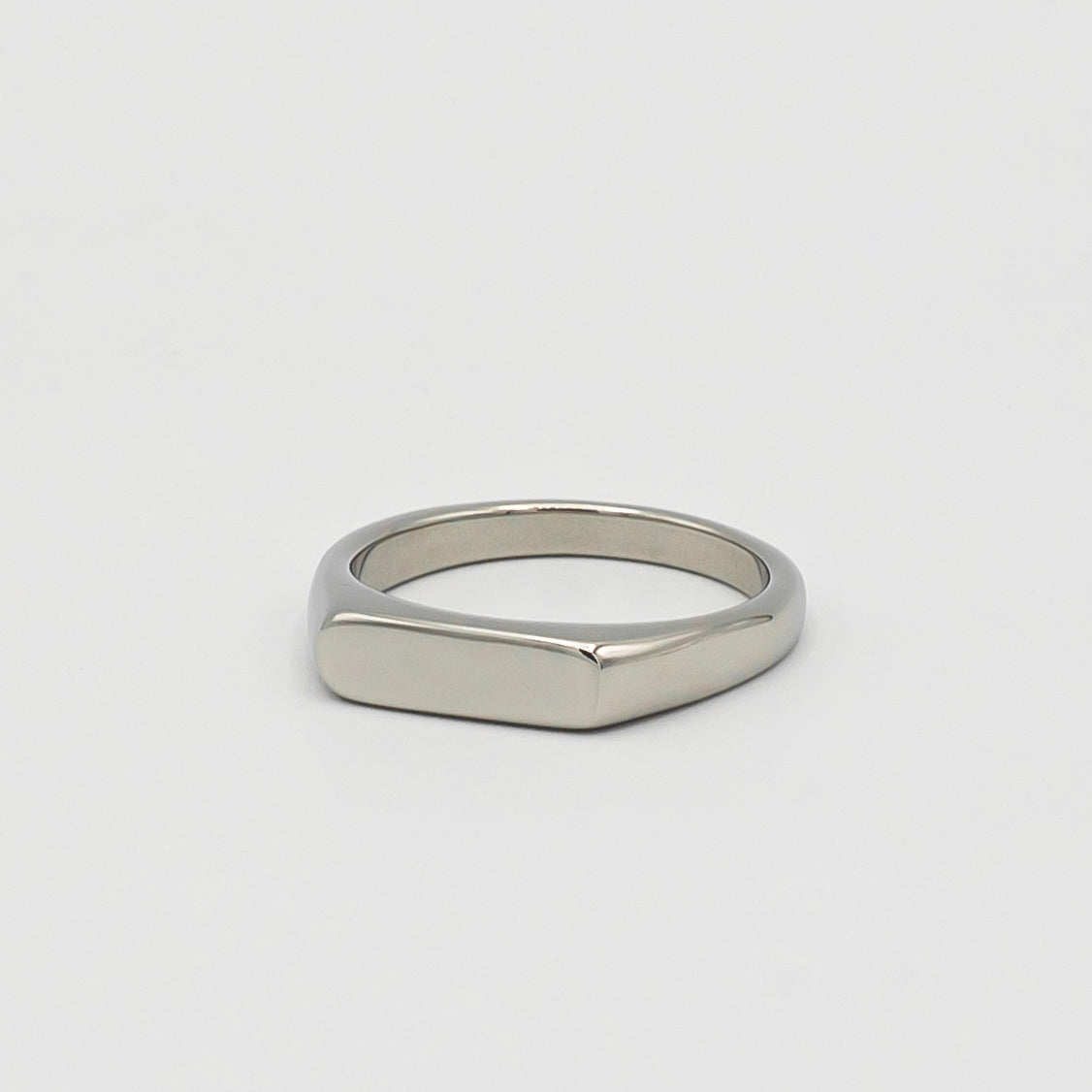Signet Ring 4mm (Silver) - Biraaj