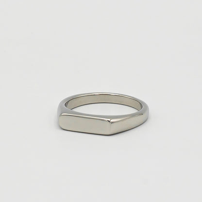 Signet Ring 4mm (Silver) - Biraaj