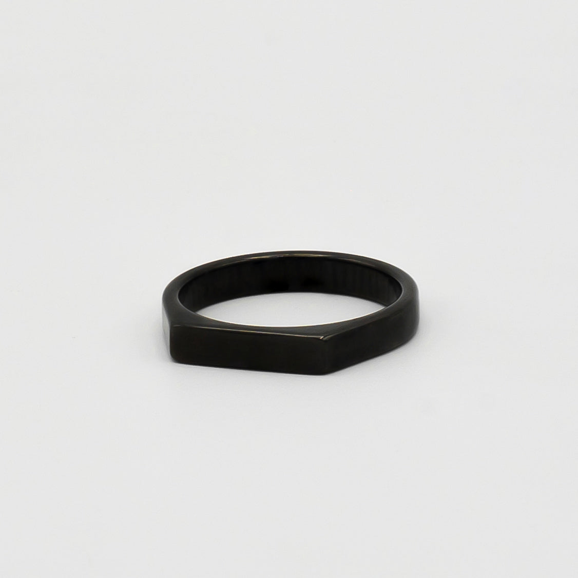 Signet Ring 3mm (Black) - Biraaj