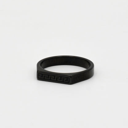Versace Ring (Black) - Biraaj