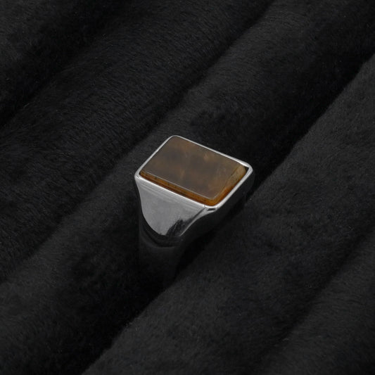 Tiger Eye Signet Ring