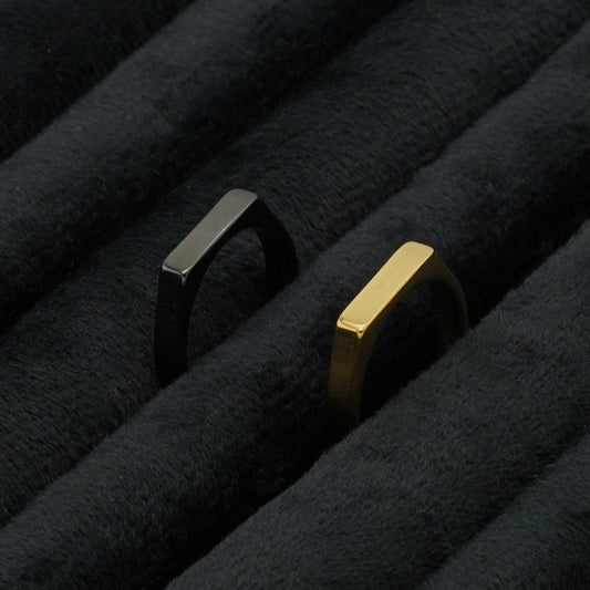Signet Ring 3mm (Black)