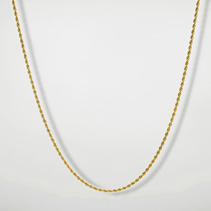 Rope Chain 3mm (Gold) - Biraaj