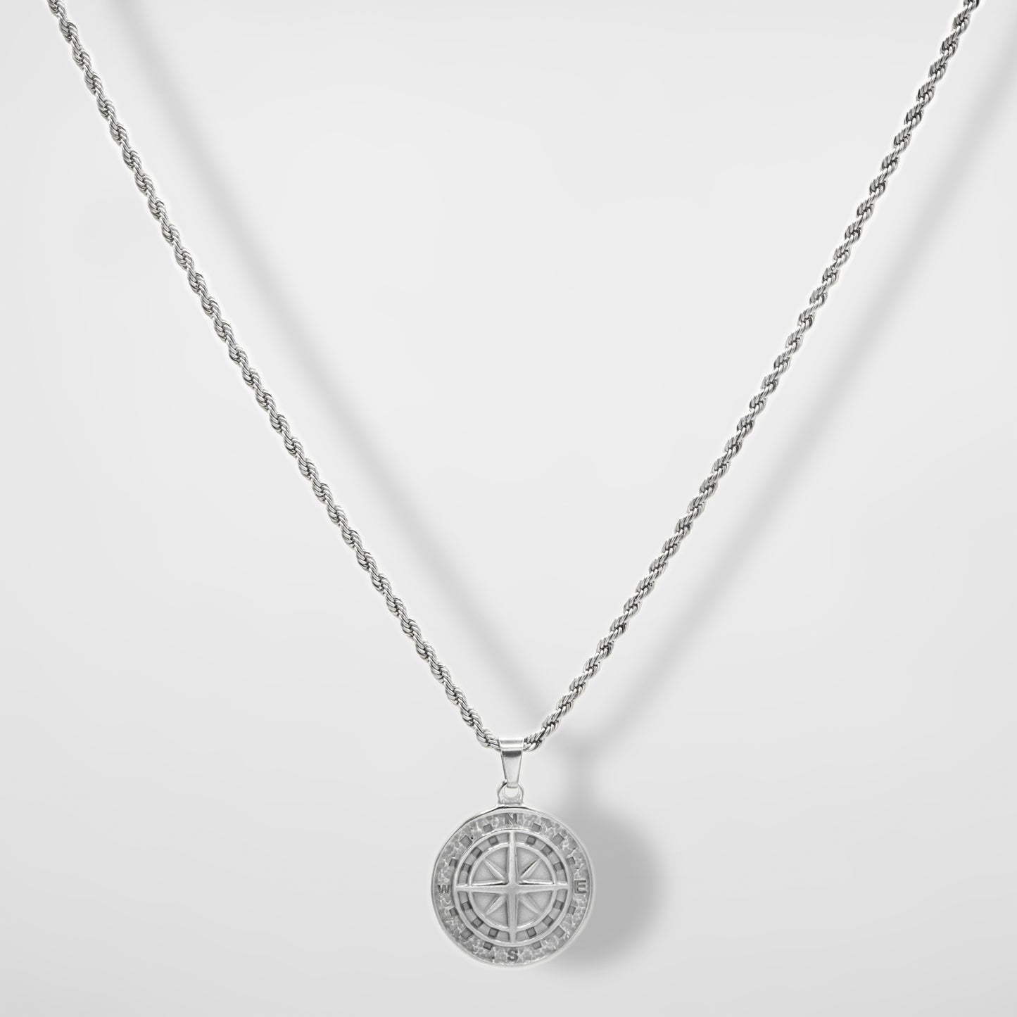 Compass Pendant (Silver) - Biraaj