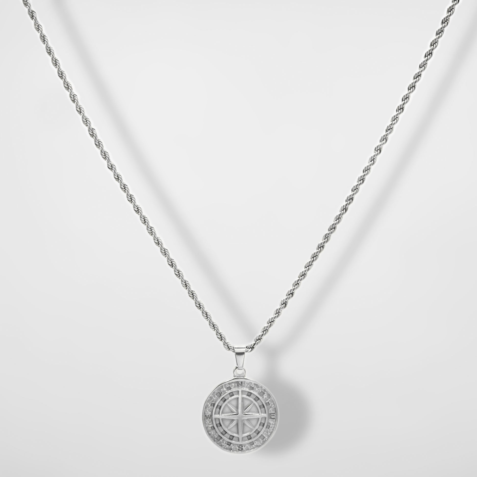 Compass Pendant (Silver) - Biraaj