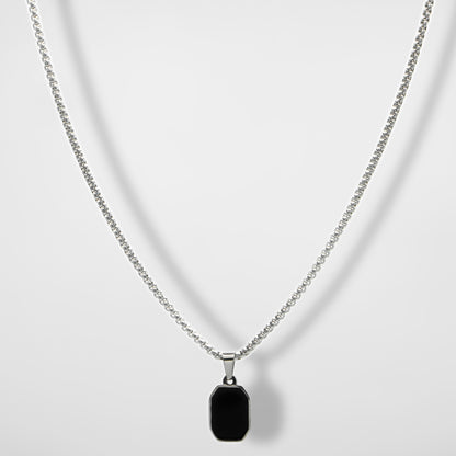 Square Onyx Pendant - Biraaj