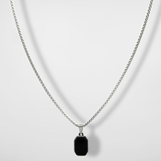 Square Onyx Pendant - Biraaj