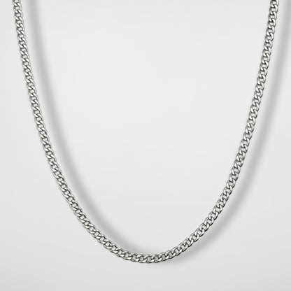 Cubin Link Chain 3mm (Silver) - Biraaj