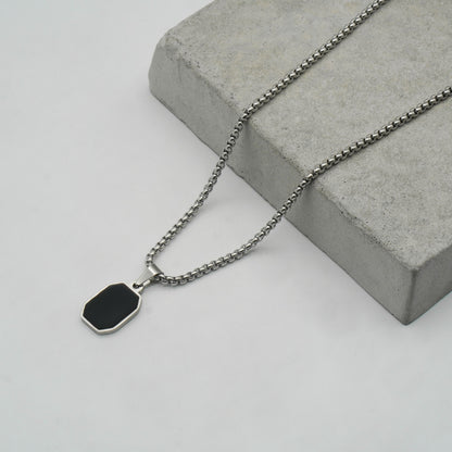 Square Onyx Pendant - Biraaj