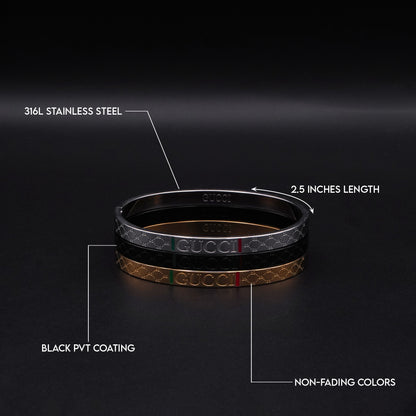 Gucci Cuff Bnagle (Gold) - Biraaj