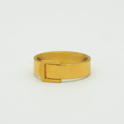 Modern Belt Ring (Gold) - Biraaj