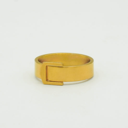 Modern Belt Ring (Gold) - Biraaj