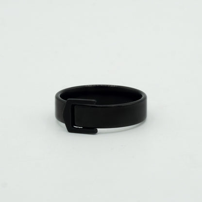 Modern Belt Ring (Black) - Biraaj