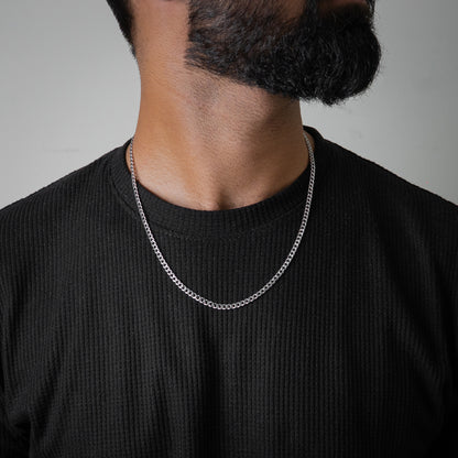 Cubin Link Chain 3mm (Silver) - Biraaj