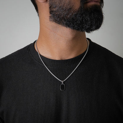Square Onyx Pendant - Biraaj