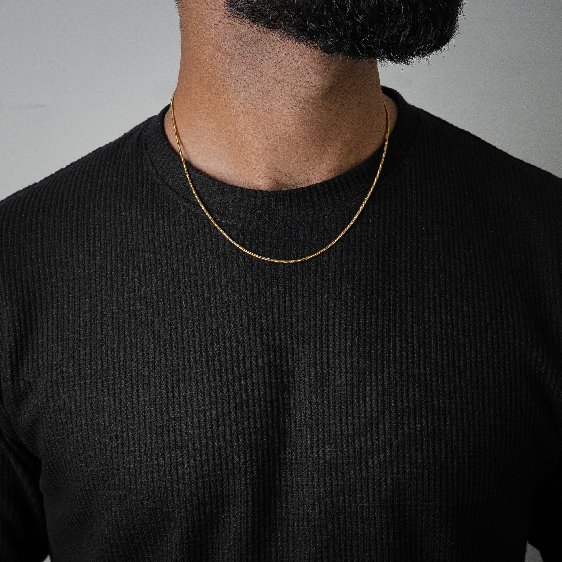 Round Snake Chain (Gold) - Biraaj