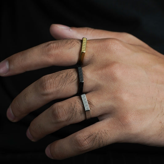 Versace Ring (Silver) - Biraaj