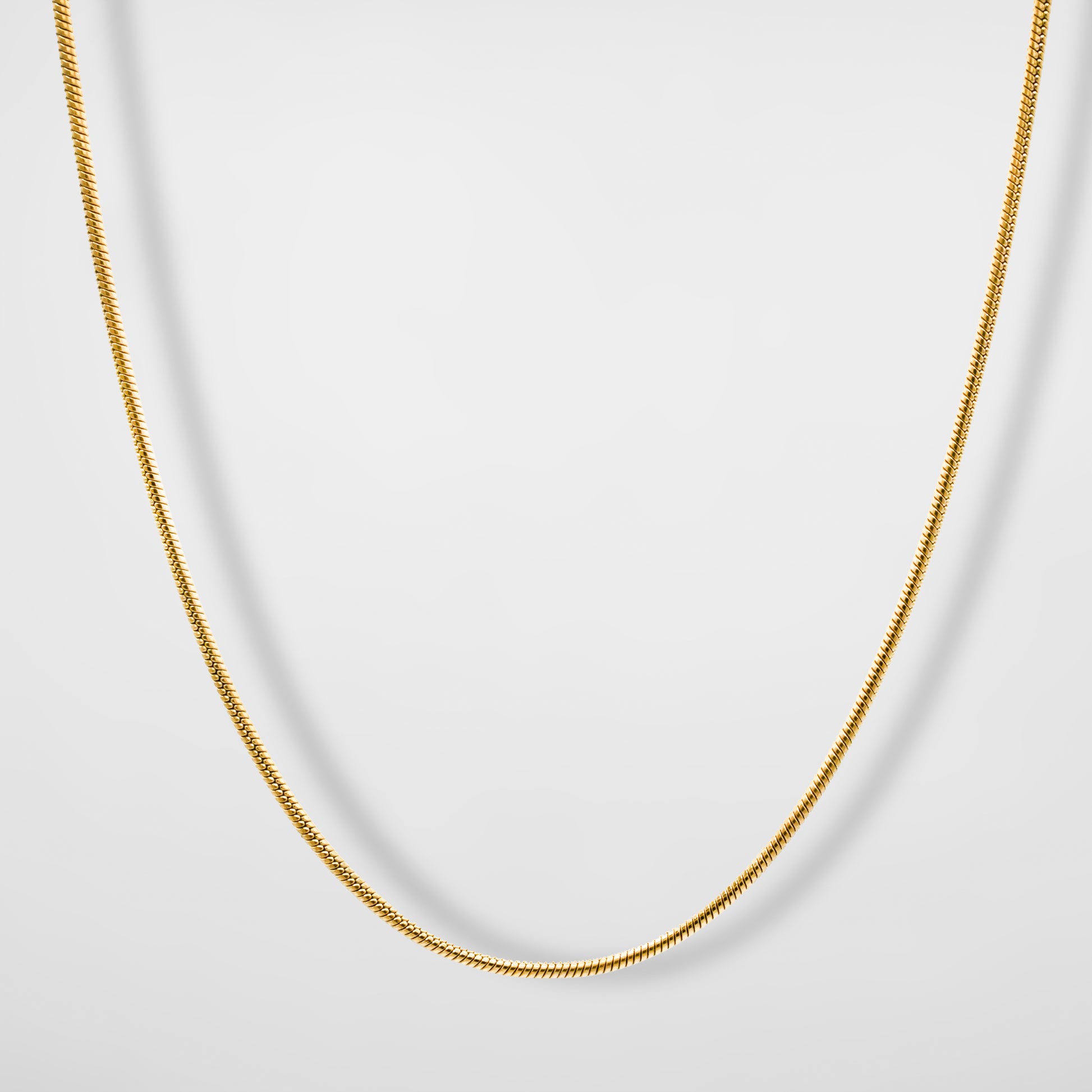 Round Snake Chain (Gold) - Biraaj