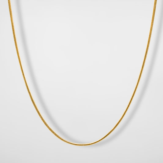 Round Snake Chain (Gold) - Biraaj