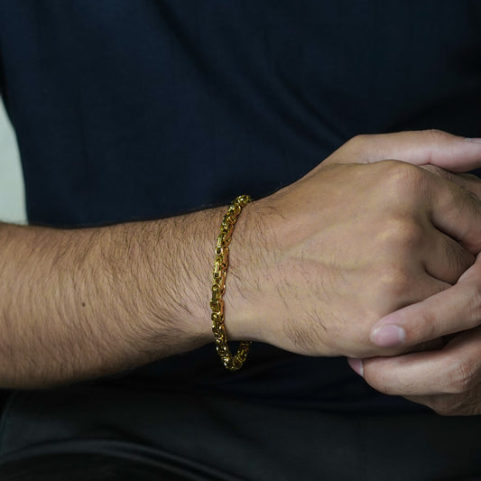 Rail Bracelet Gold - Biraaj