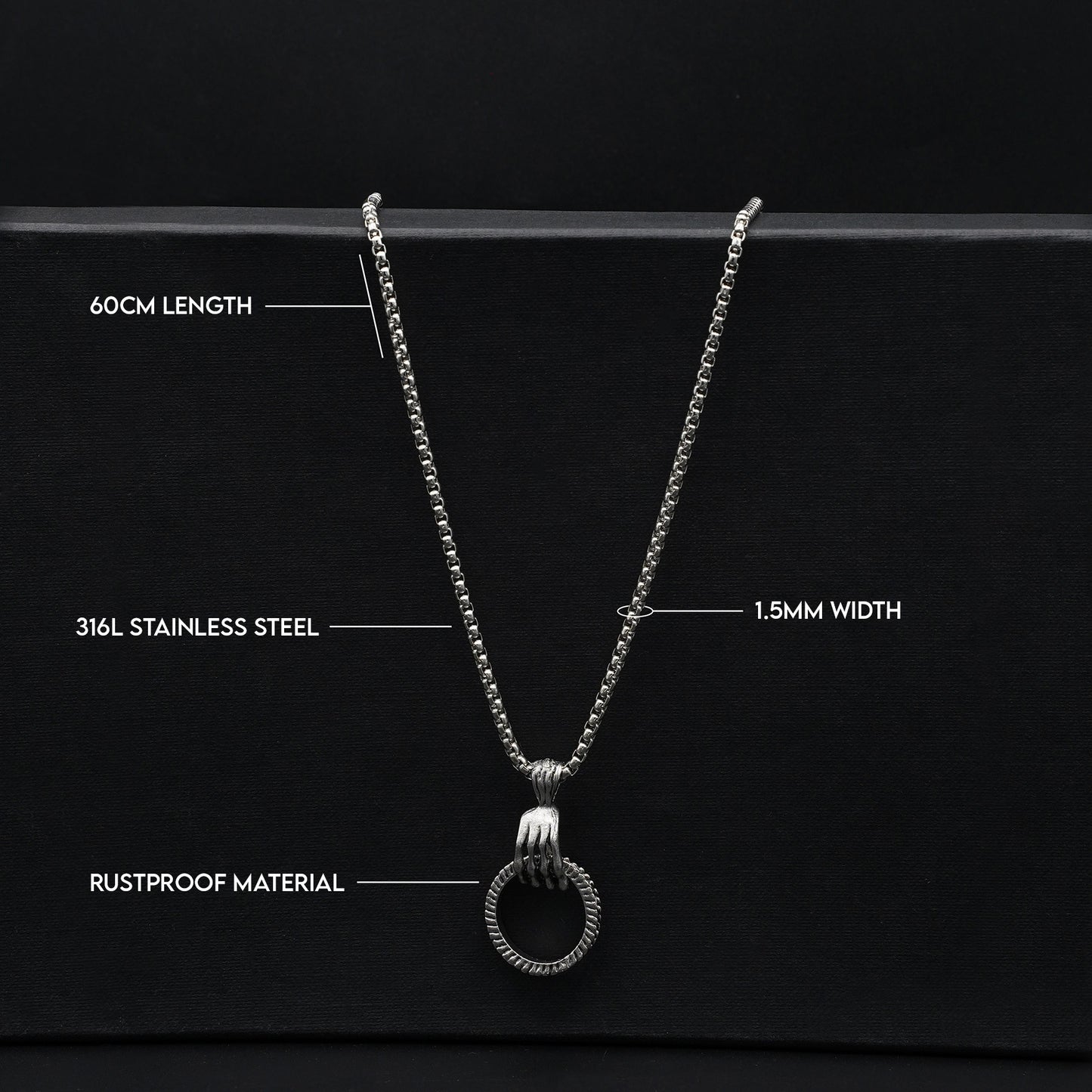 Multi-Bar Bail Ring Pendant - Biraaj