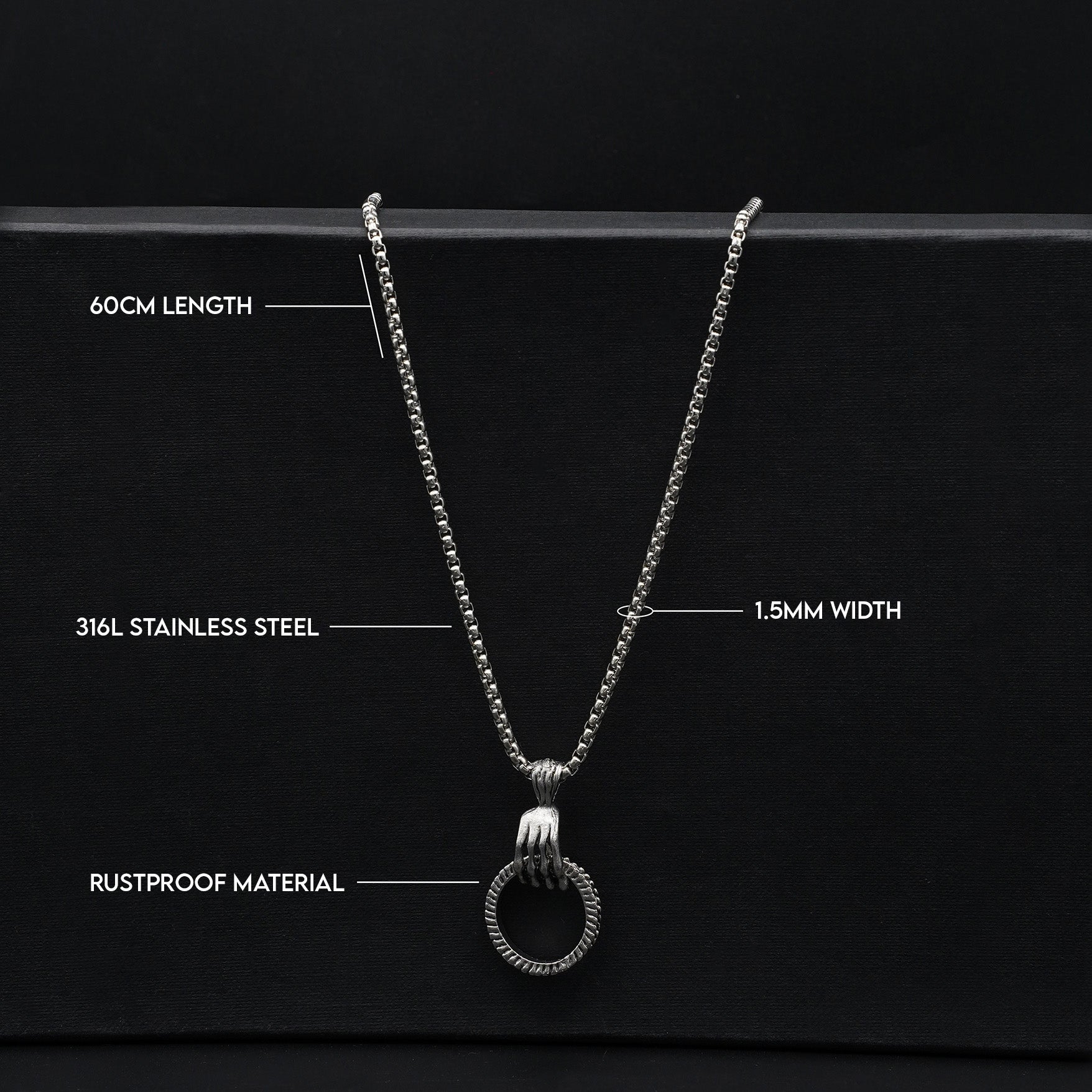 Multi-Bar Bail Ring Pendant - Biraaj